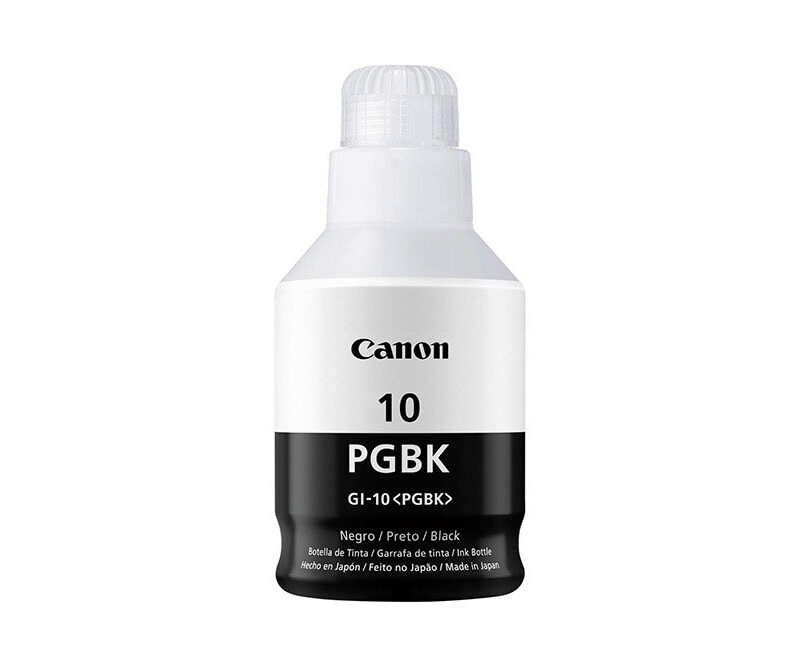 Garrafa de Tinta Canon GI-10 B Preto