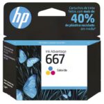 Cartucho de Tinta HP 667 Colorido Original (3YM78AB)