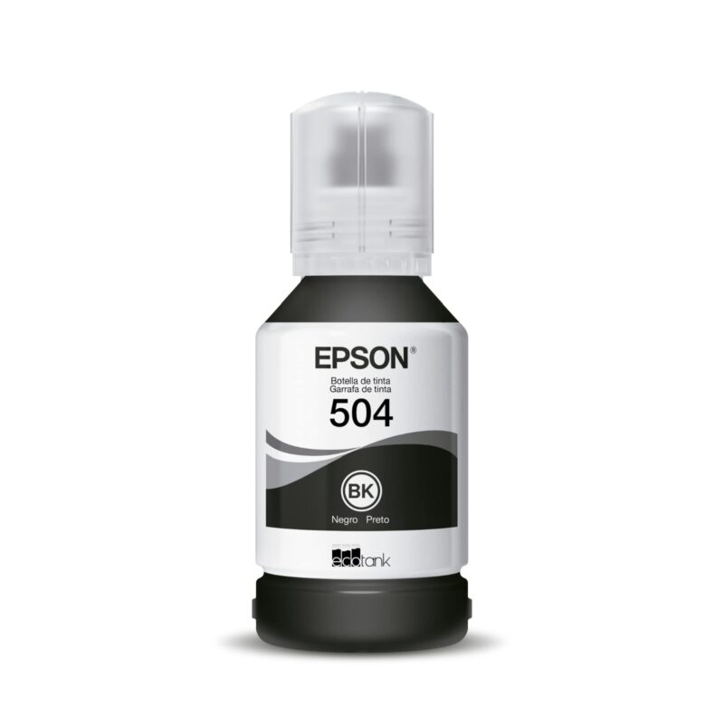 Refil de Tinta Epson T504 Preto Original (T504120AL / T504122) – 127 ml