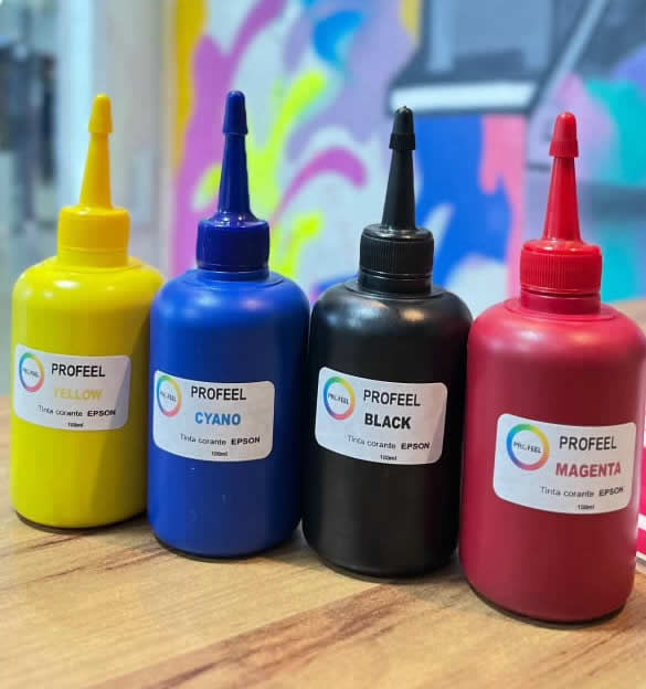 Tinta Preta compatível de alta qualidade para impressoras Epson, Canon e HP - 100ML (Preço por Unidade)