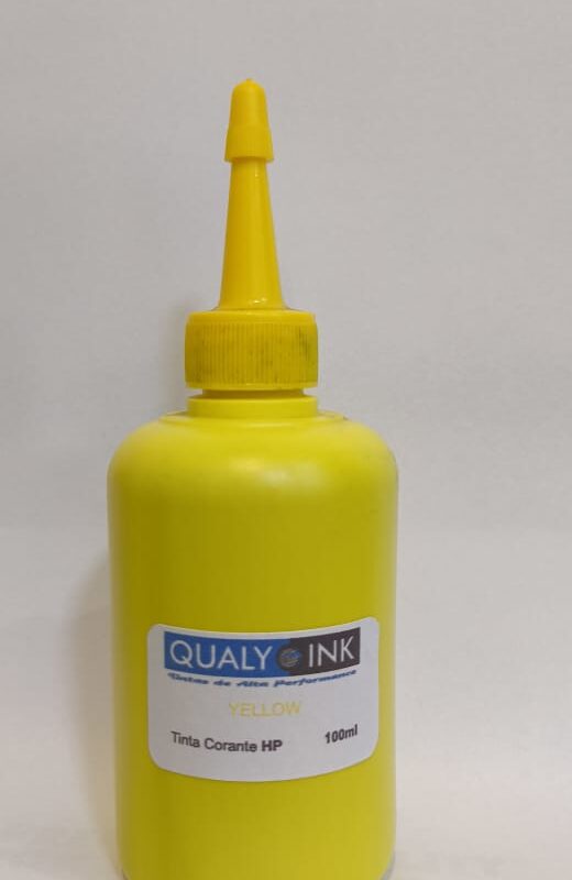 Tinta HP Amarela Corante – Frasco 100ml