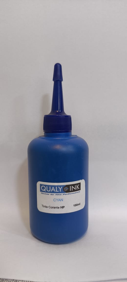 Tinta HP Ciano Corante Compatível – Frasco 100ml