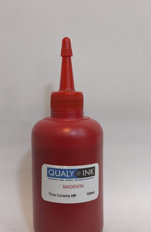 Tinta HP Magenta Corante Compatível – Frasco 100ml