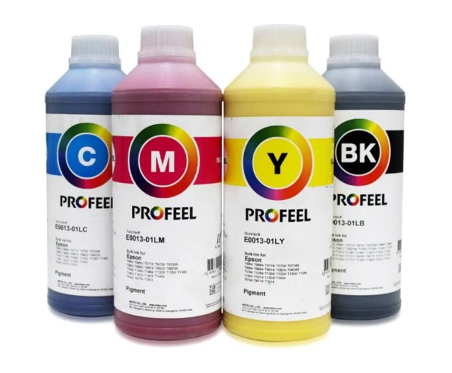 Tinta Inktec Profeel EP Corante (L3110 / L3150  / L4160)– Kit 4 Litros (Cyan, Magenta, Yellow, Black)