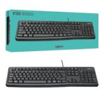 Teclado Logitech K120 com Fio USB – Layout Árabe, Preto