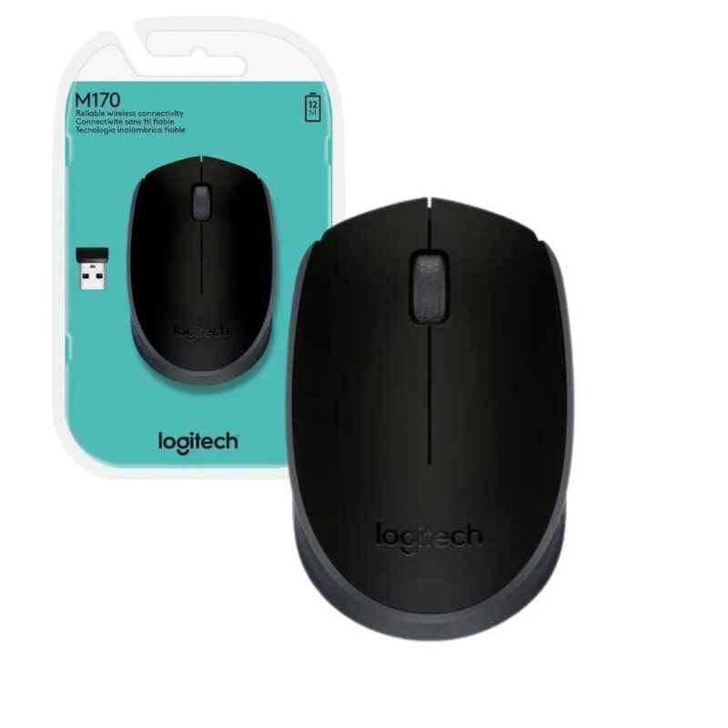 Mouse Sem Fio Logitech M170 – Preto
